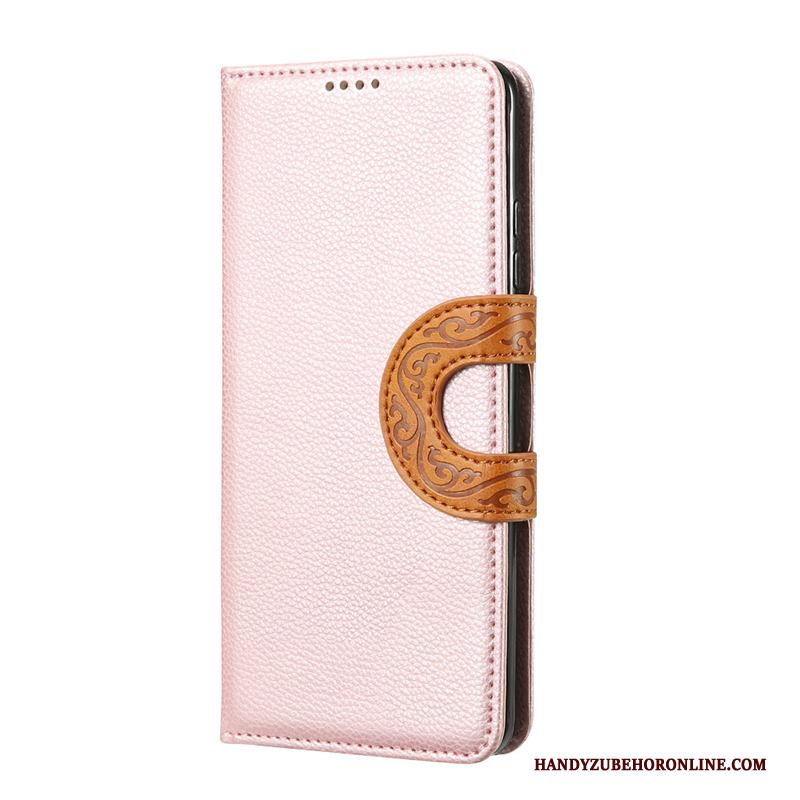 Samsung Galaxy Note 10 Hoesje Ster Vintage Ondersteuning Leren Etui Mobiele Telefoon Zwart Chinese Stijl