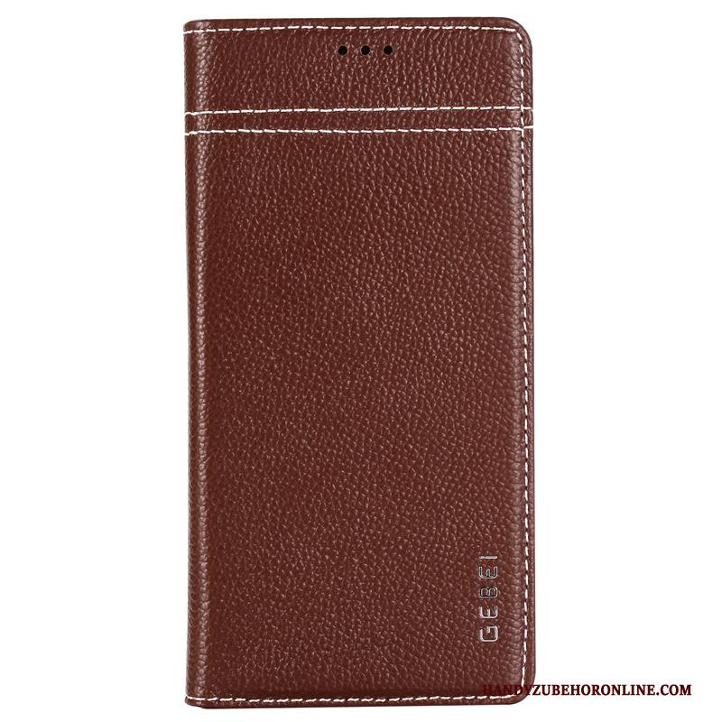 Samsung Galaxy Note 10 Hoesje Telefoon Khaki Ster Folio Leren Etui