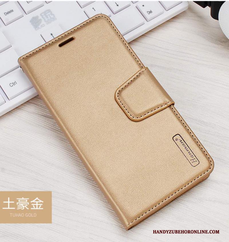 Samsung Galaxy Note 10+ Hoesje Telefoon Portemonnee Bescherming Echt Leer Leren Etui Hanger Ster