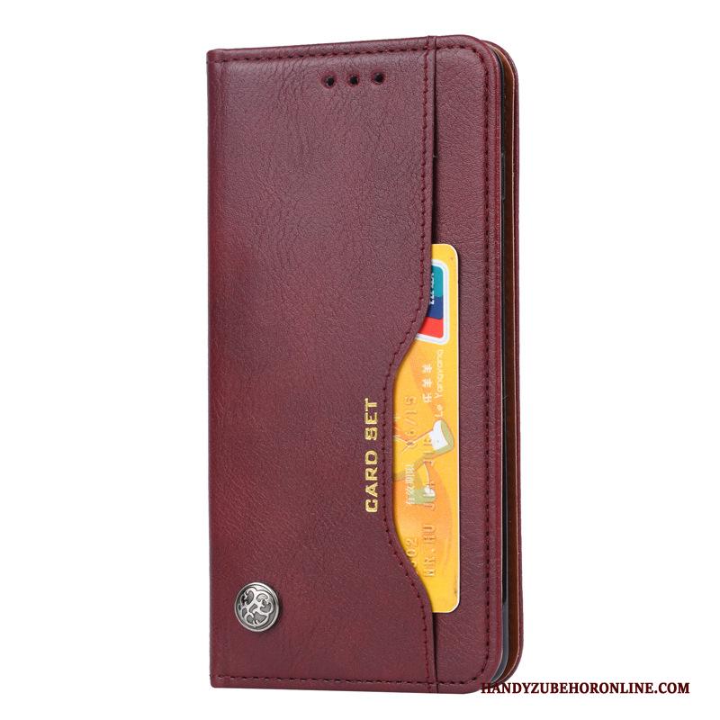 Samsung Galaxy Note 10+ Hoesje Telefoon Ster Zwart Leren Etui