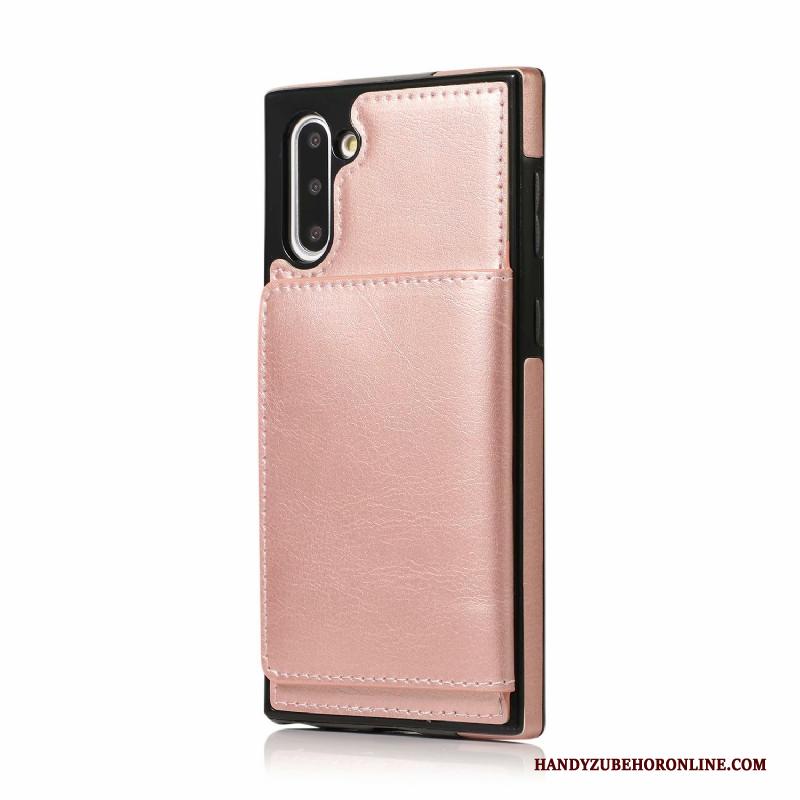 Samsung Galaxy Note 10 Leren Etui Ster Ondersteuning Anti-fall Hoesje Telefoon All Inclusive Portemonnee