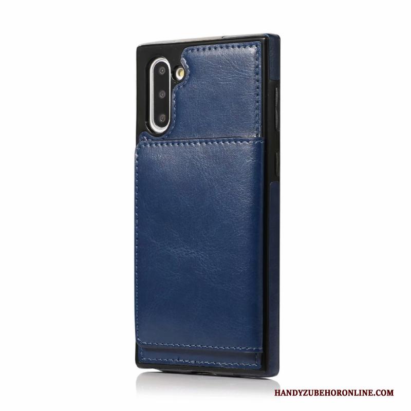 Samsung Galaxy Note 10 Leren Etui Ster Ondersteuning Anti-fall Hoesje Telefoon All Inclusive Portemonnee