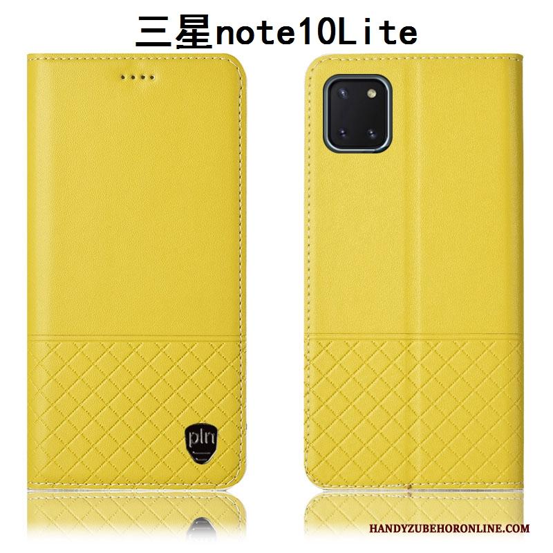 Samsung Galaxy Note 10 Lite Bescherming Hoesje Telefoon All Inclusive Folio Ster Anti-fall Leren Etui