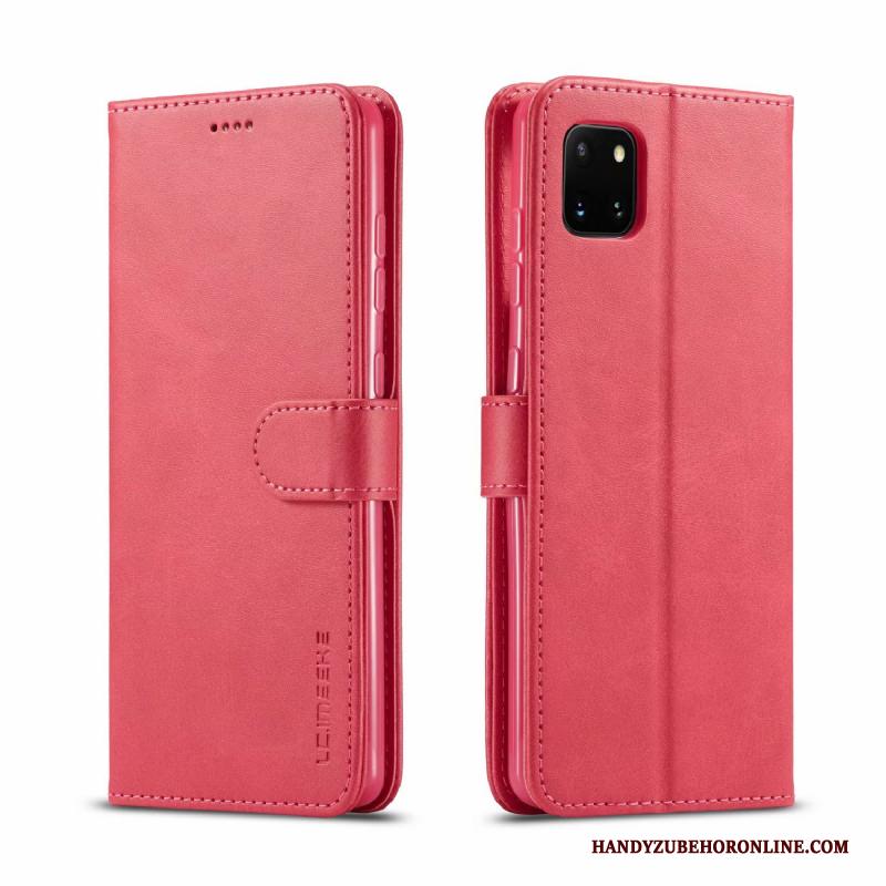 Samsung Galaxy Note 10 Lite Hoesje Hoes Geel Bescherming Leren Etui Ster Mobiele Telefoon