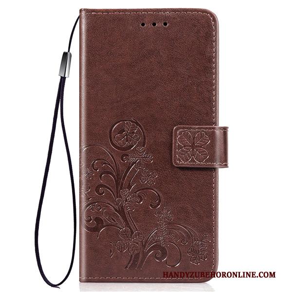 Samsung Galaxy Note 10 Lite Hoesje Rood Zacht Bescherming Clamshell Anti-fall Hoes Leren Etui