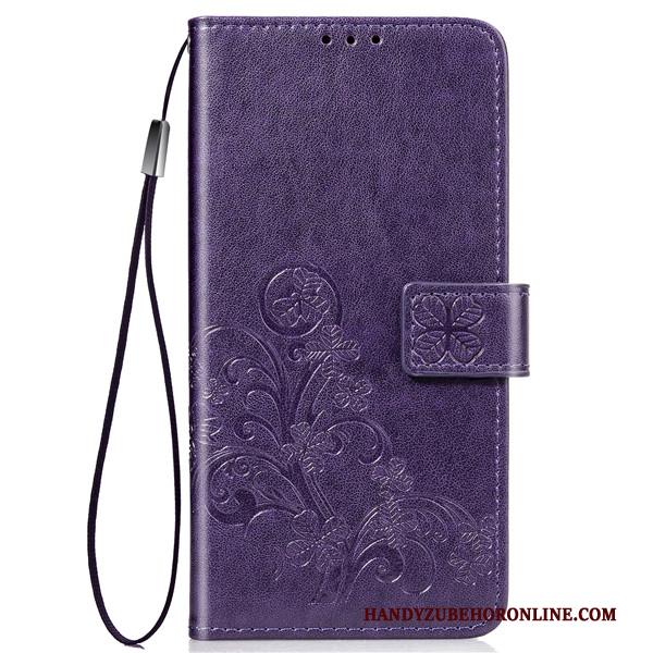 Samsung Galaxy Note 10 Lite Hoesje Rood Zacht Bescherming Clamshell Anti-fall Hoes Leren Etui