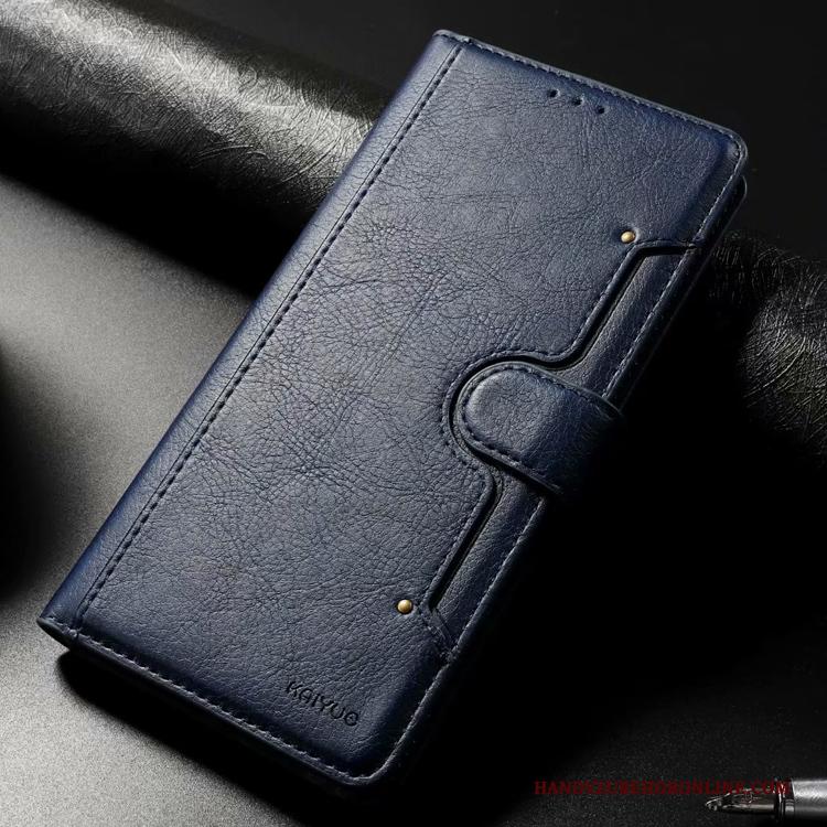 Samsung Galaxy Note 10 Lite Kaart Portemonnee Folio Hoesje Telefoon Leren Etui Ster Donkerblauw