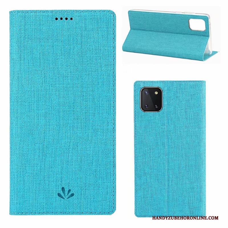 Samsung Galaxy Note 10 Lite Ster Doek Hoesje Telefoon Leren Etui Patroon Kaart Folio