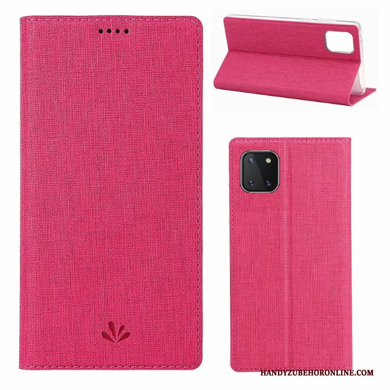 Samsung Galaxy Note 10 Lite Ster Doek Hoesje Telefoon Leren Etui Patroon Kaart Folio