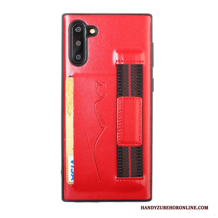 Samsung Galaxy Note 10 Rood Kaart Hoes Zacht Ster Hoesje Telefoon