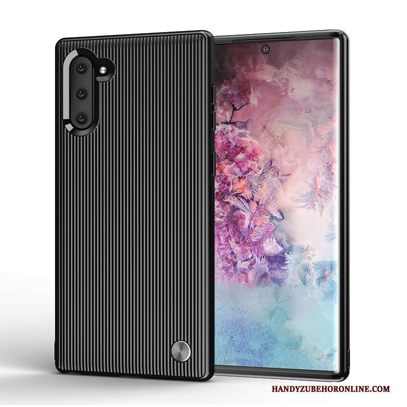 Samsung Galaxy Note 10 Ster Anti-fall Streep Zwart Hoesje Telefoon Zacht Siliconen