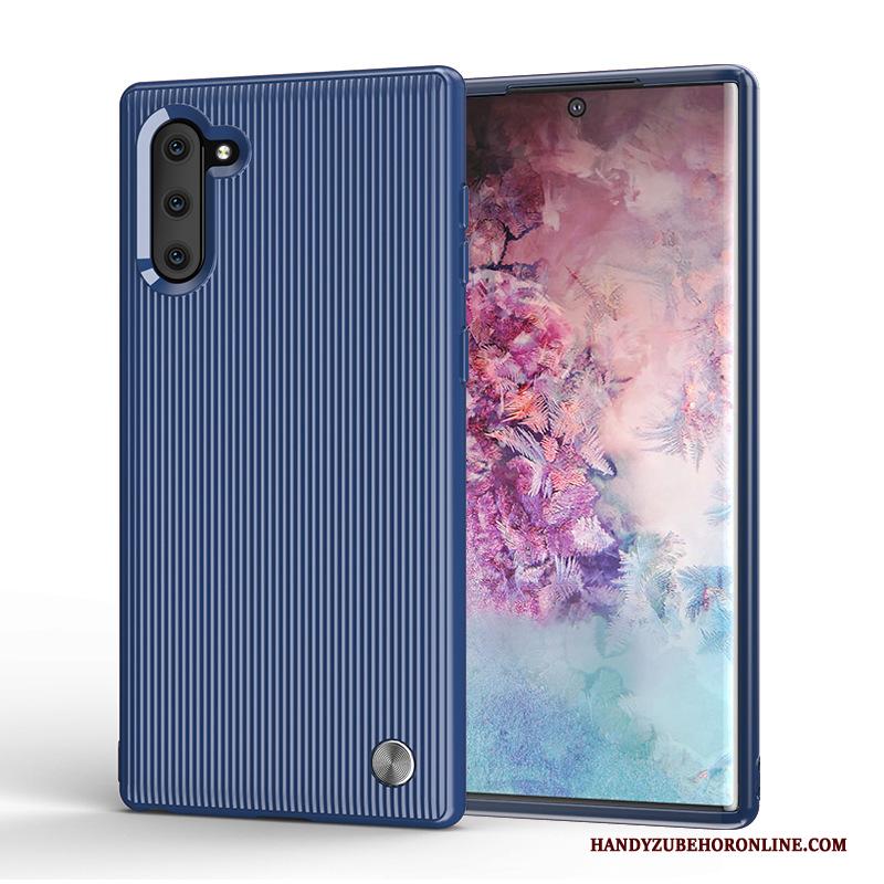 Samsung Galaxy Note 10 Ster Anti-fall Streep Zwart Hoesje Telefoon Zacht Siliconen