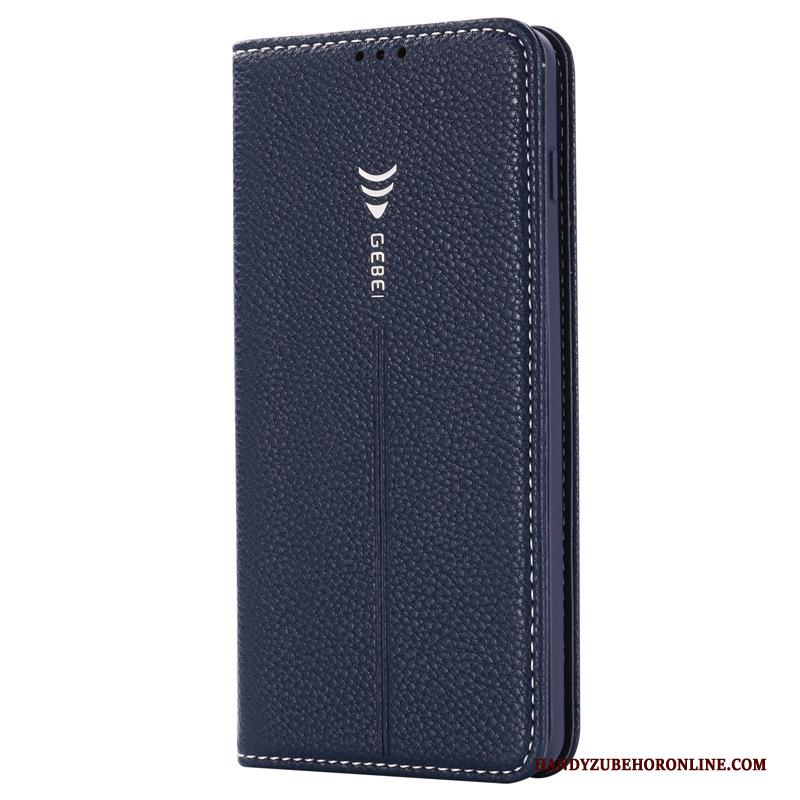 Samsung Galaxy Note 10+ Ster Mobiele Telefoon Hoesje Blauw Bescherming Leren Etui