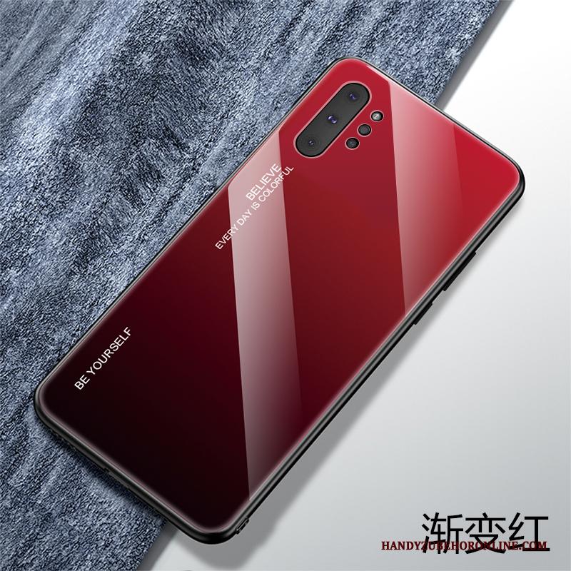 Samsung Galaxy Note 10+ Zacht Anti-fall Ster Hoesje Telefoon Net Red Groen