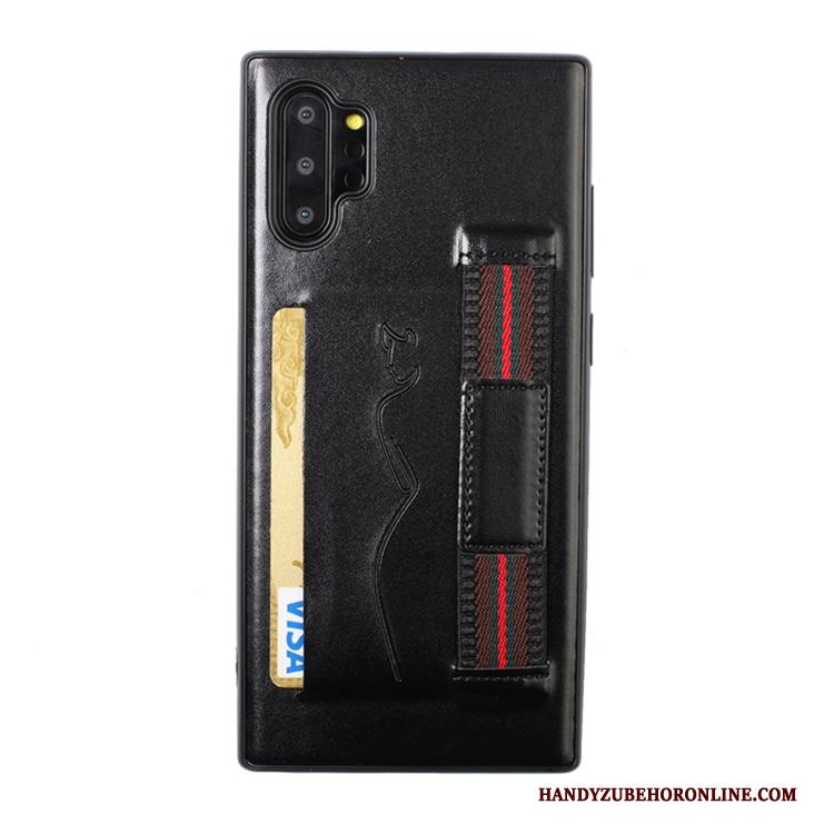 Samsung Galaxy Note 10+ Zacht Rood Ster Hoesje Telefoon Kaart