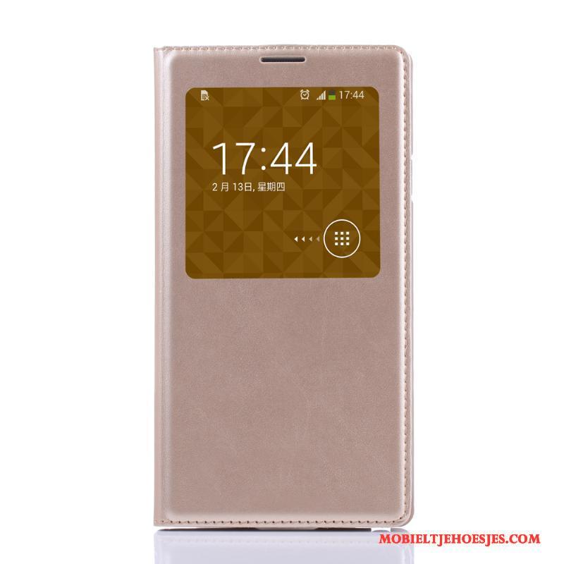 Samsung Galaxy Note 3 Folio Wit Bescherming Ster Hoesje Leren Etui Telefoon