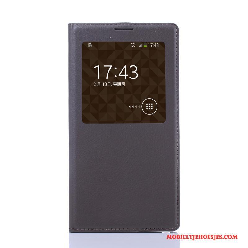 Samsung Galaxy Note 3 Folio Wit Bescherming Ster Hoesje Leren Etui Telefoon