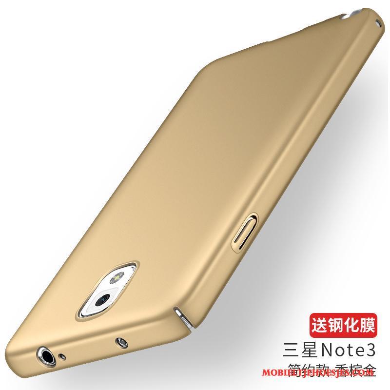 Samsung Galaxy Note 3 Hoes Siliconen Hard Ster Hoesje Goud Telefoon