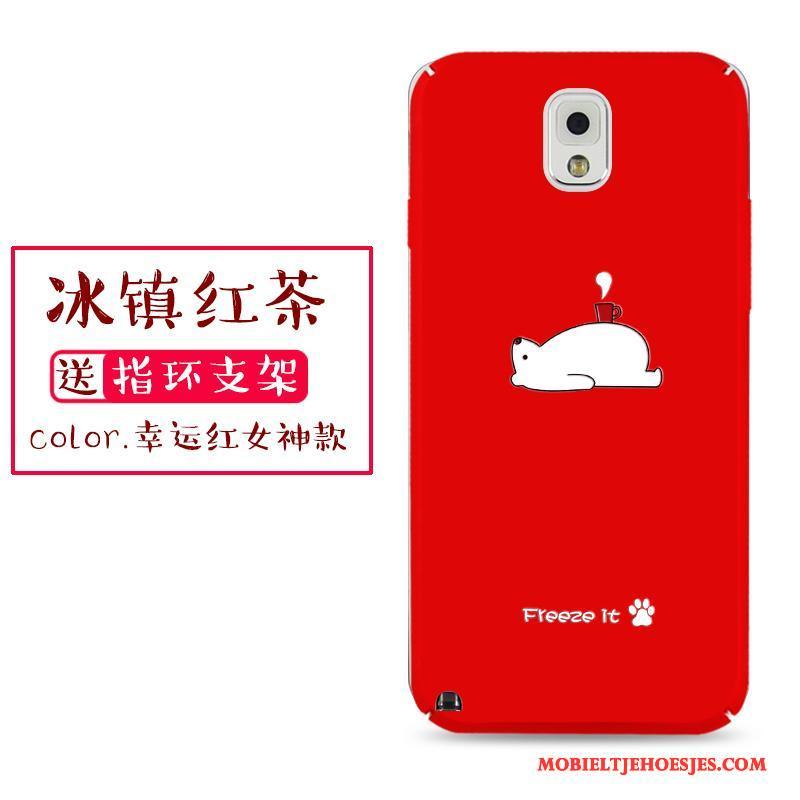 Samsung Galaxy Note 3 Hoesje Anti-fall Trend Persoonlijk All Inclusive Rood Ster Hard