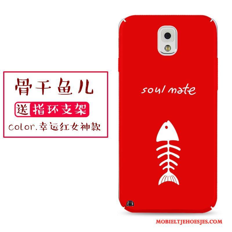 Samsung Galaxy Note 3 Hoesje Anti-fall Trend Persoonlijk All Inclusive Rood Ster Hard