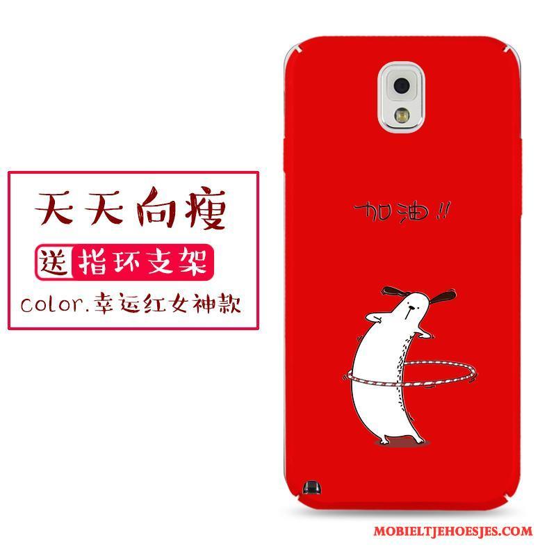 Samsung Galaxy Note 3 Hoesje Anti-fall Trend Persoonlijk All Inclusive Rood Ster Hard