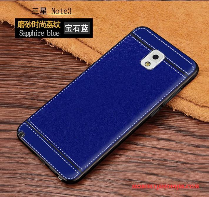 Samsung Galaxy Note 3 Hoesje Bescherming Trend Mobiele Telefoon Zacht Zwart Nieuw Schrobben