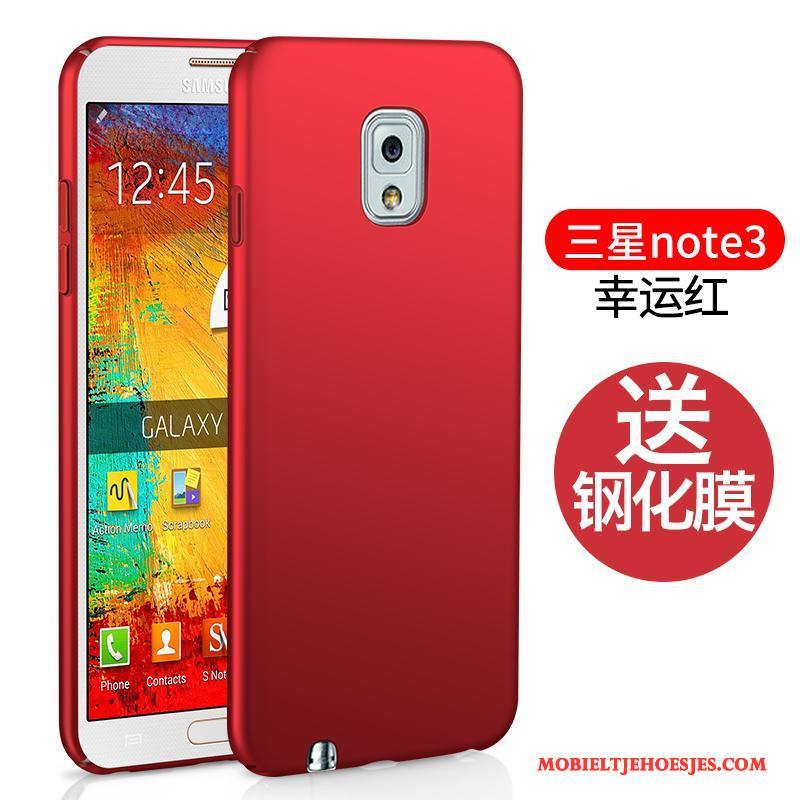 Samsung Galaxy Note 3 Hoesje Telefoon Ster Hard Rood Bescherming Siliconen Trend