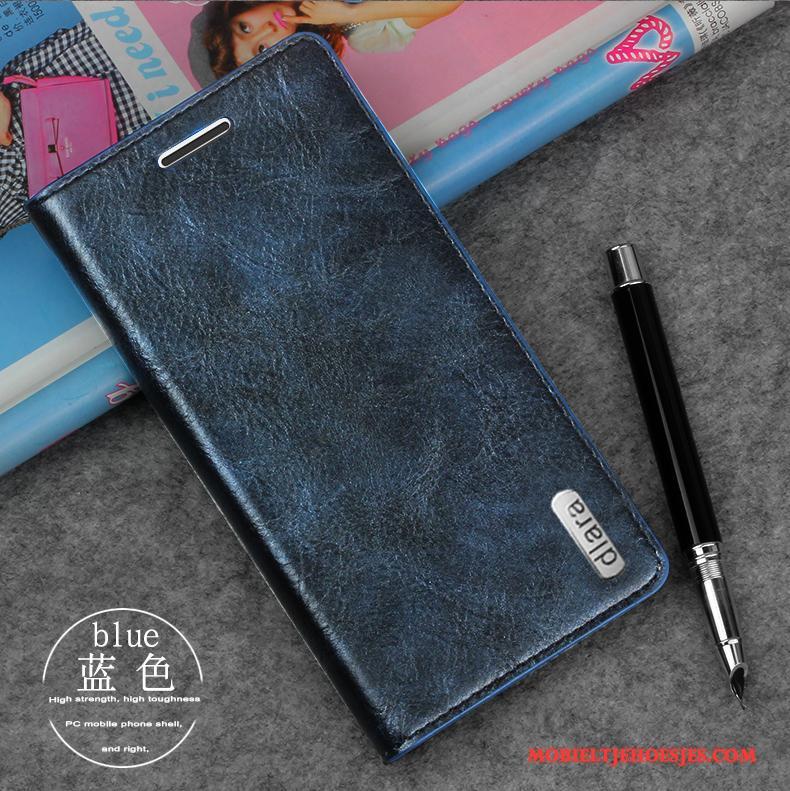 Samsung Galaxy Note 3 Purper Hoes Hoesje Ster Leren Etui Telefoon Bescherming