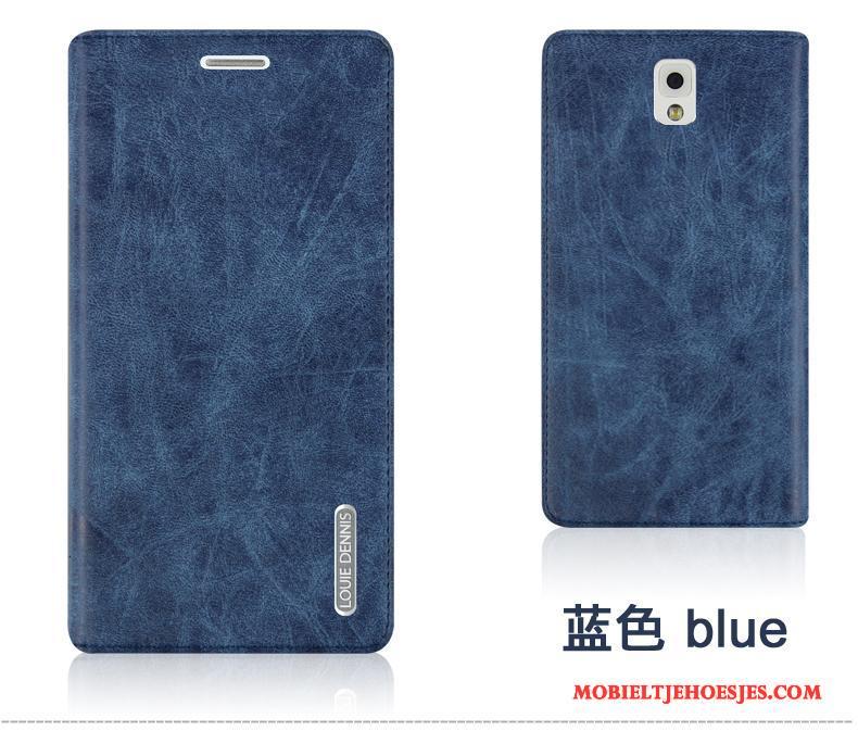 Samsung Galaxy Note 3 Ster Duurzaam Hoesje Mobiele Telefoon Leren Etui Bescherming Rood