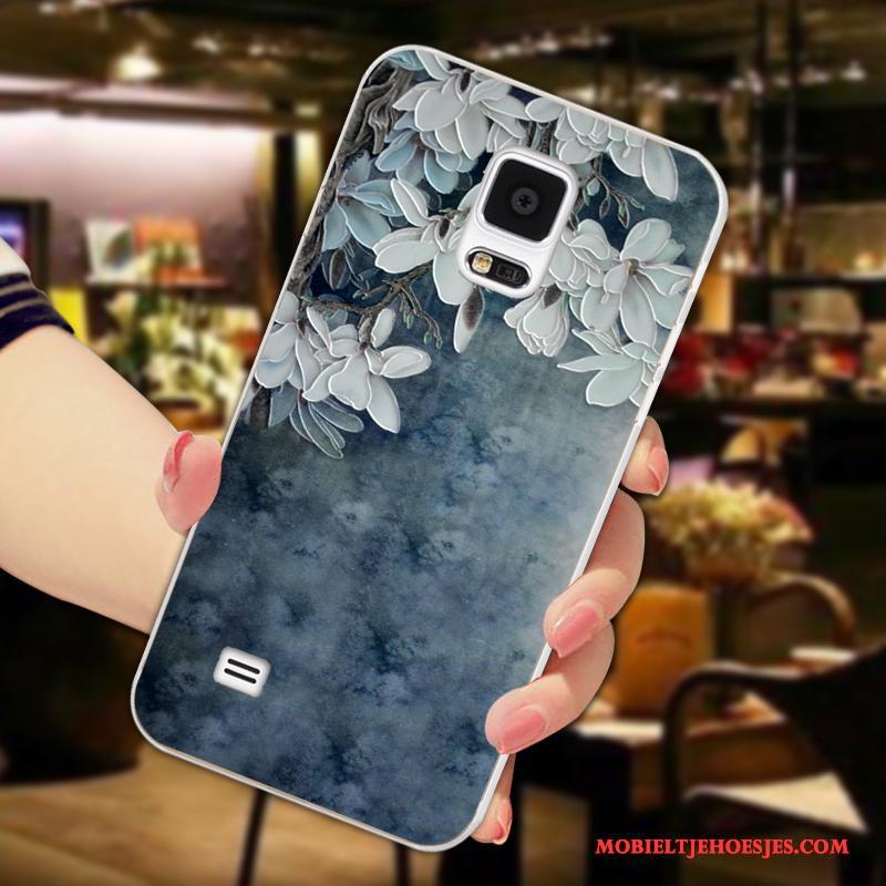 Samsung Galaxy Note 4 Anti-fall Hoes Bloemblaadjes Licht Hoesje Telefoon Bescherming Siliconen