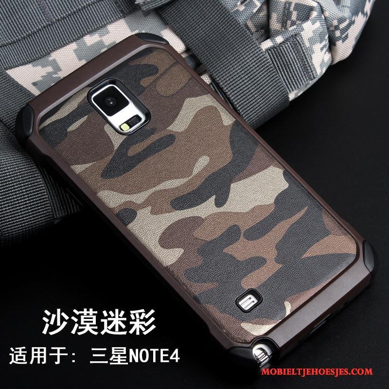 Samsung Galaxy Note 4 Camouflage Trend Ster Hoesje Telefoon Bescherming Persoonlijk Scheppend