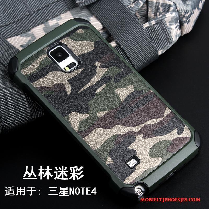 Samsung Galaxy Note 4 Camouflage Trend Ster Hoesje Telefoon Bescherming Persoonlijk Scheppend