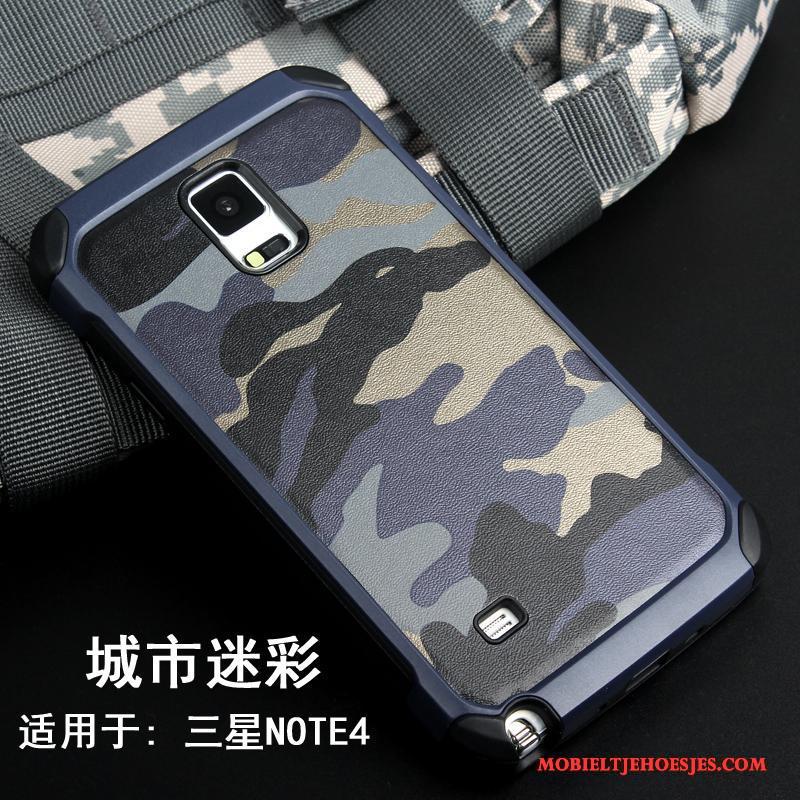 Samsung Galaxy Note 4 Camouflage Trend Ster Hoesje Telefoon Bescherming Persoonlijk Scheppend