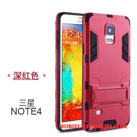 Samsung Galaxy Note 4 Hoesje All Inclusive Hoes Hard Siliconen Trend Eenvoudige Ster