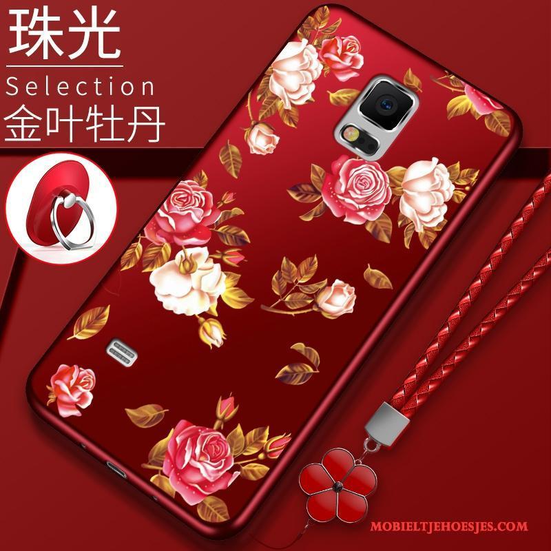 Samsung Galaxy Note 4 Hoesje Anti-fall Siliconen Ster Bloemen Zacht All Inclusive Mobiele Telefoon