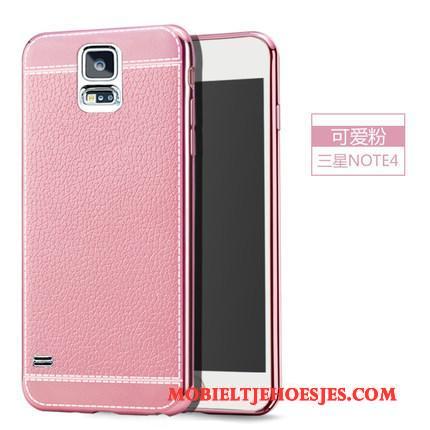 Samsung Galaxy Note 4 Hoesje Dun Mobiele Telefoon Siliconen Ster Zwart Bescherming