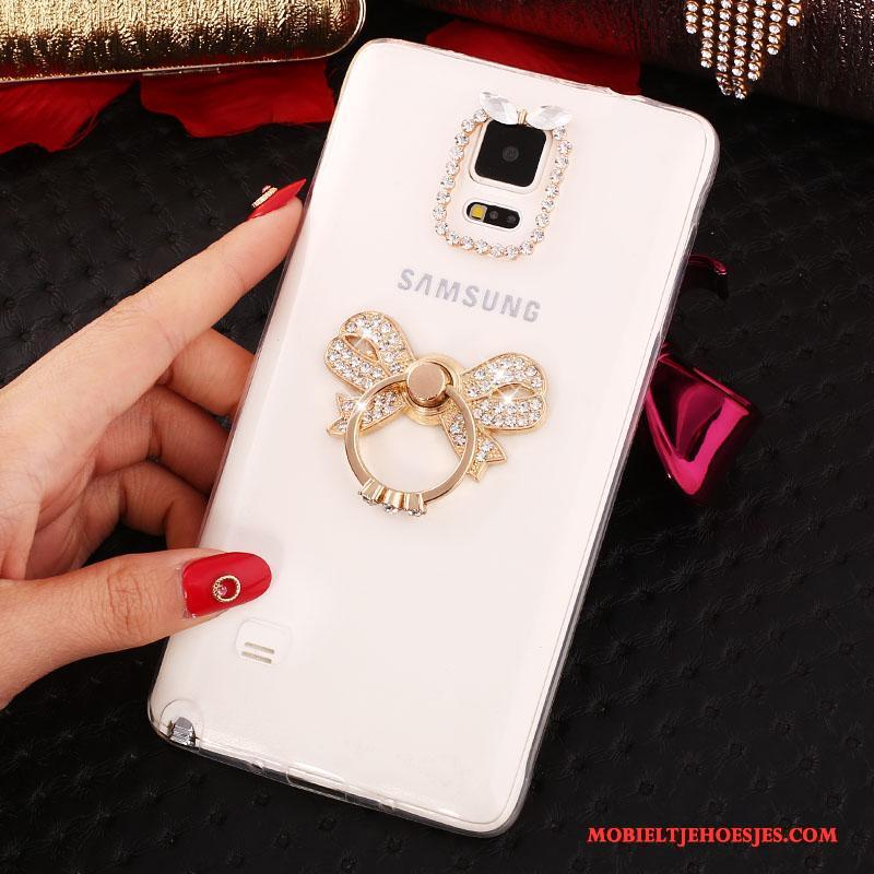 Samsung Galaxy Note 4 Purper Nieuw Ring Met Strass Ster Hoesje Mobiele Telefoon