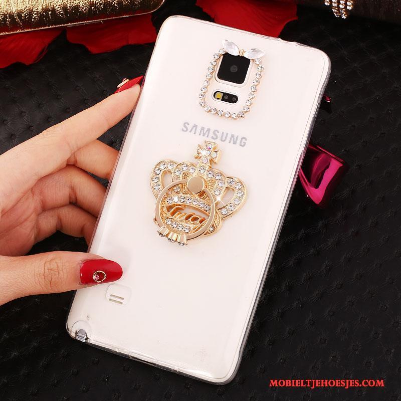 Samsung Galaxy Note 4 Purper Nieuw Ring Met Strass Ster Hoesje Mobiele Telefoon