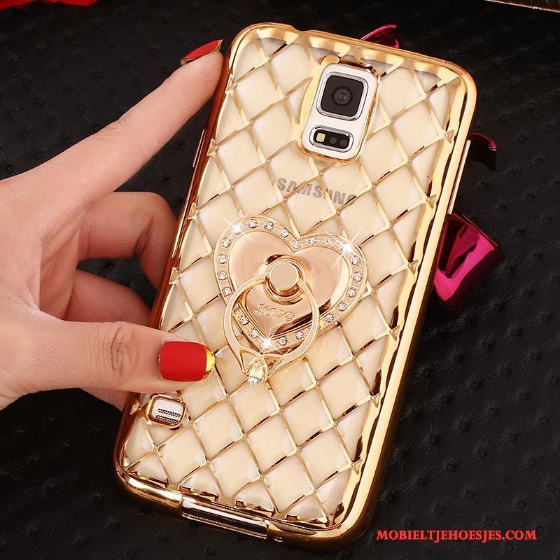 Samsung Galaxy Note 4 Zacht Bescherming Rose Goud Hoesje Mobiele Telefoon Met Strass Ster