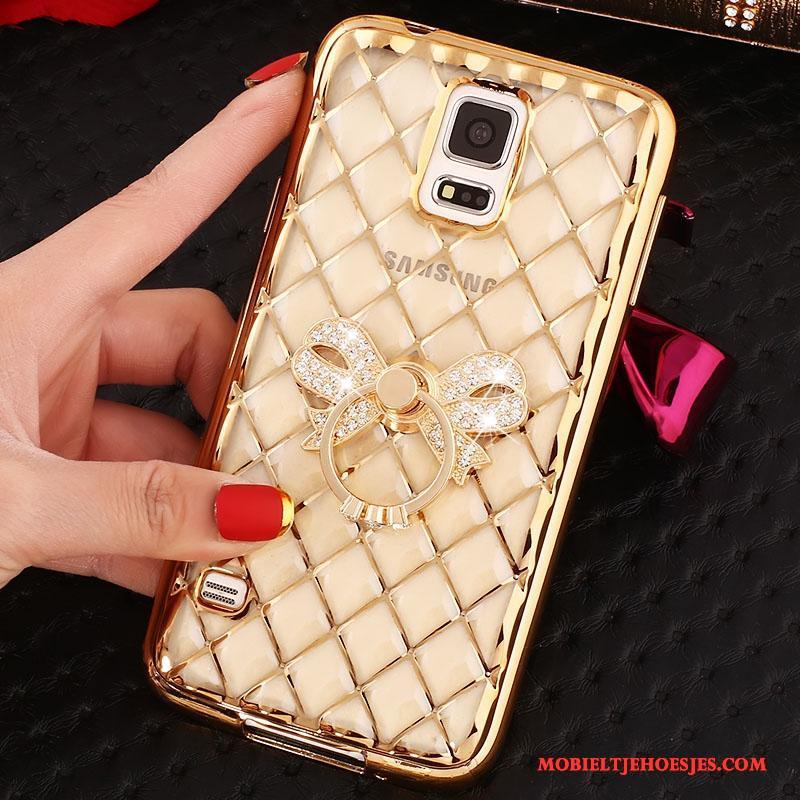 Samsung Galaxy Note 4 Zacht Bescherming Rose Goud Hoesje Mobiele Telefoon Met Strass Ster