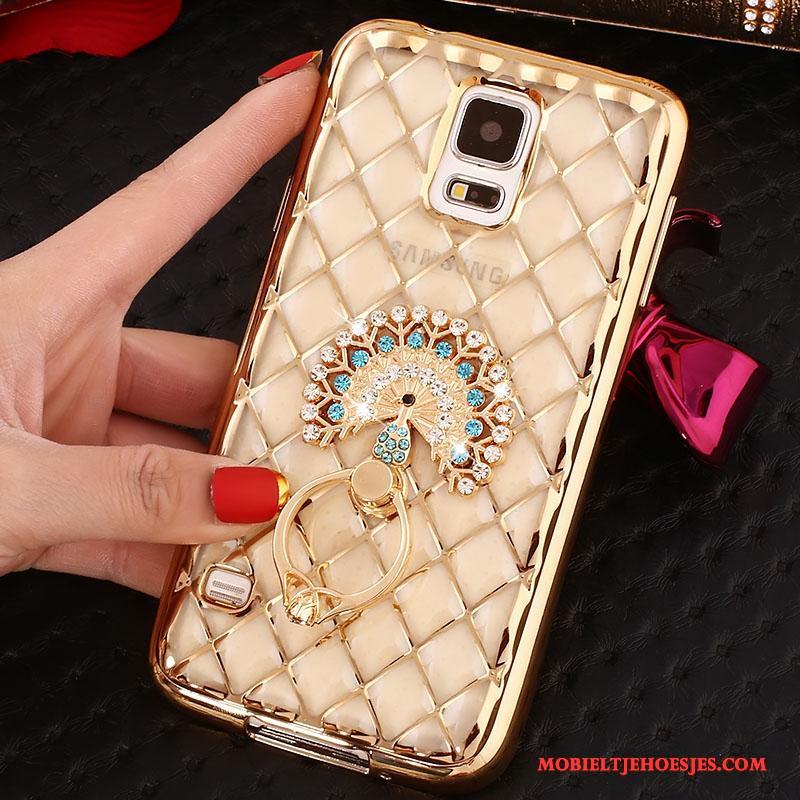 Samsung Galaxy Note 4 Zacht Bescherming Rose Goud Hoesje Mobiele Telefoon Met Strass Ster