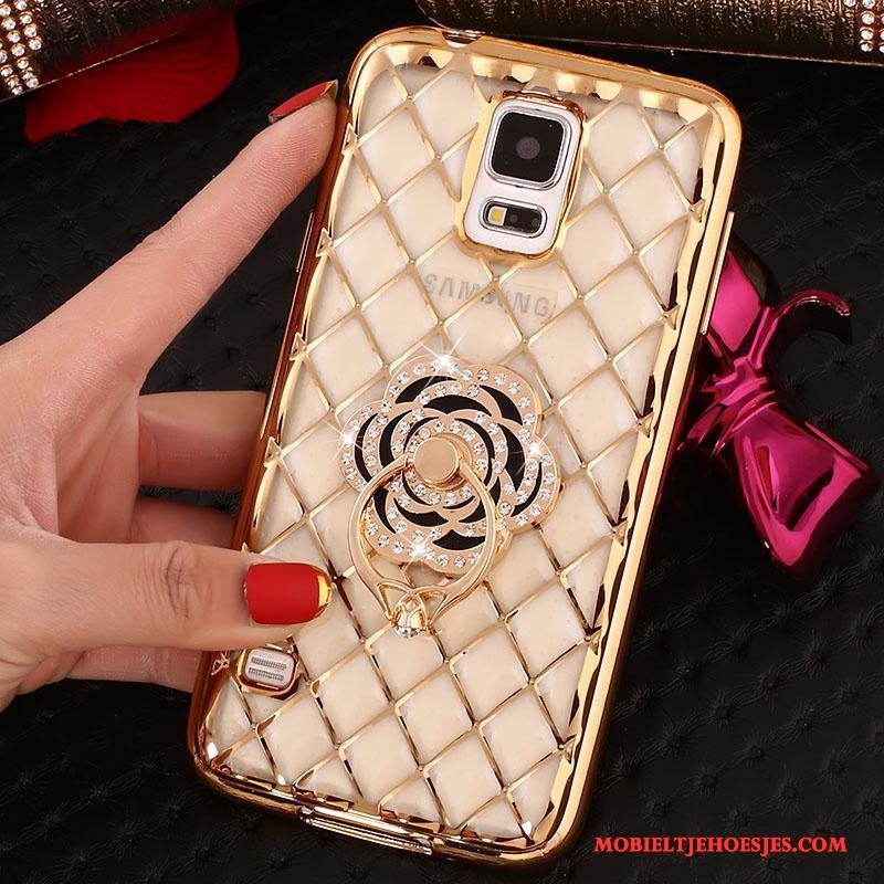 Samsung Galaxy Note 4 Zacht Bescherming Rose Goud Hoesje Mobiele Telefoon Met Strass Ster