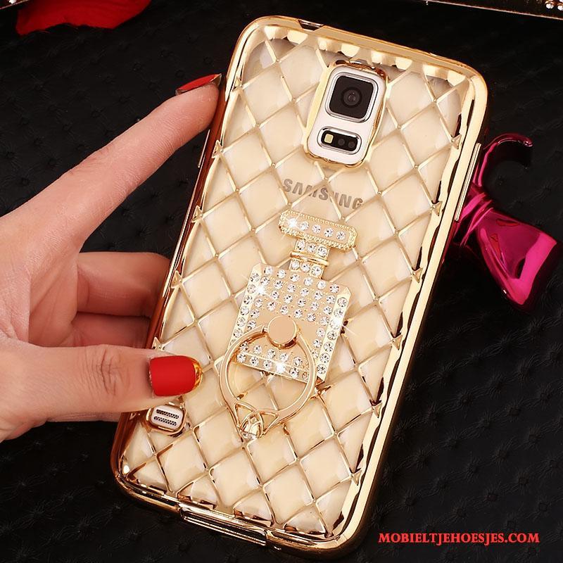 Samsung Galaxy Note 4 Zacht Bescherming Rose Goud Hoesje Mobiele Telefoon Met Strass Ster