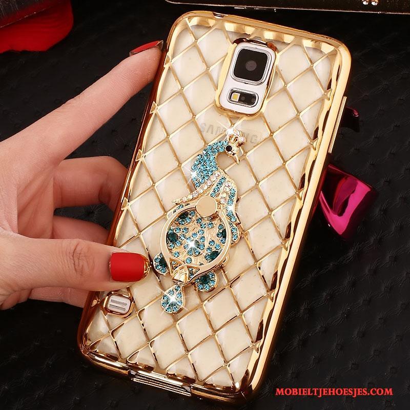 Samsung Galaxy Note 4 Zacht Bescherming Rose Goud Hoesje Mobiele Telefoon Met Strass Ster