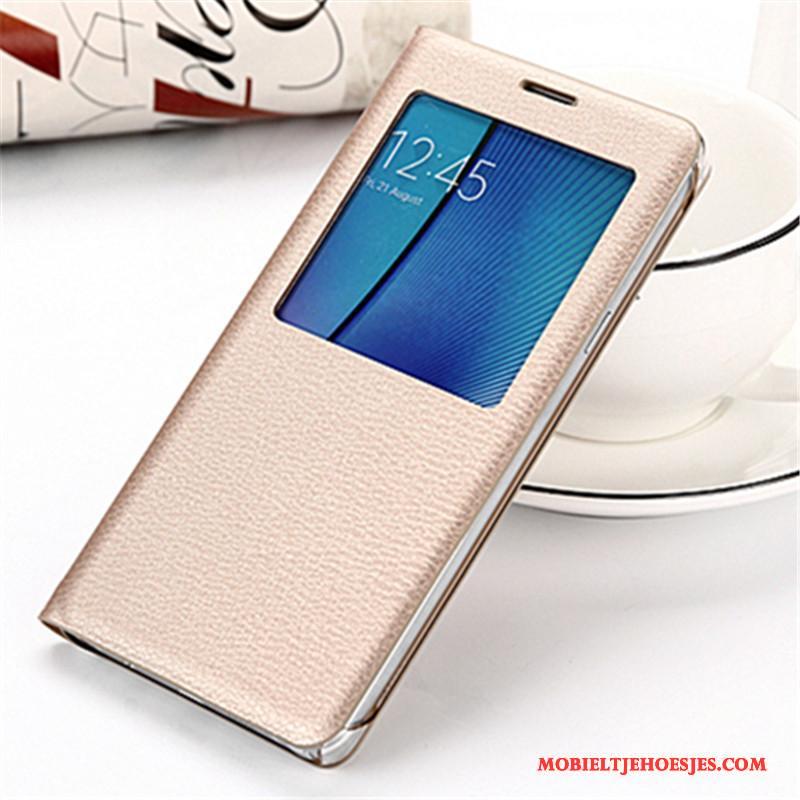Samsung Galaxy Note 5 Bescherming Hoes Hoesje Telefoon Ster Zilver