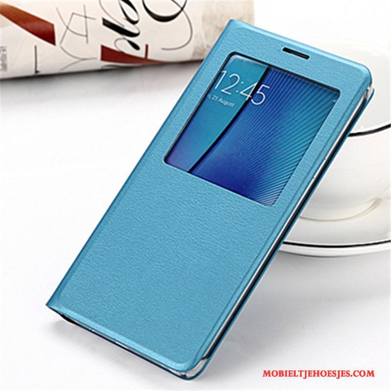 Samsung Galaxy Note 5 Bescherming Hoes Hoesje Telefoon Ster Zilver