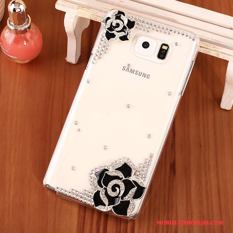 Samsung Galaxy Note 5 Blauw Hoesje Met Strass Bescherming Doorzichtig Telefoon Ster