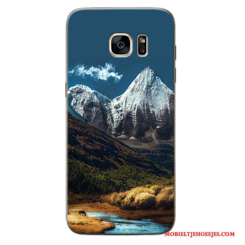 Samsung Galaxy Note 5 Hoesje All Inclusive Landschap Ster Zacht Eenvoudige Scheppend