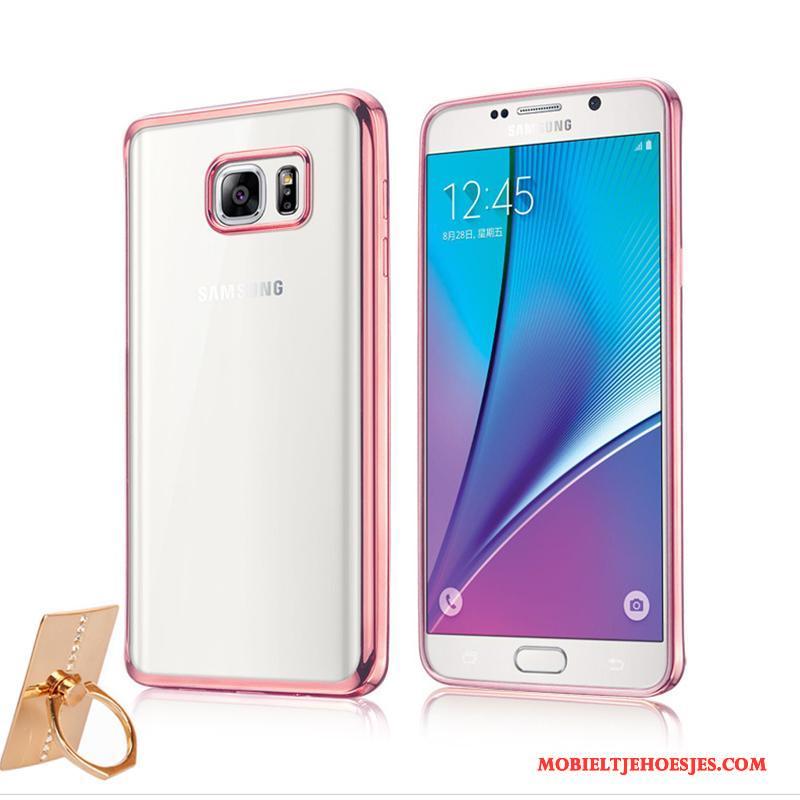 Samsung Galaxy Note 5 Hoesje Hoes Mobiele Telefoon Zacht Goud Bescherming Doorzichtig Nieuw