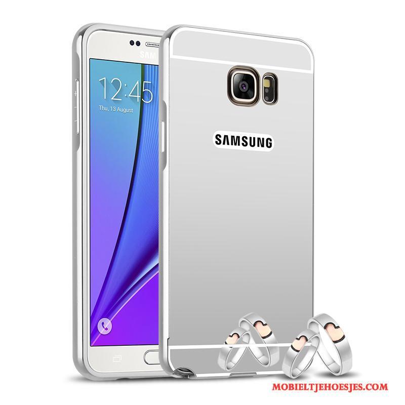 Samsung Galaxy Note 5 Hoesje Metaal Mobiele Telefoon Omlijsting Ster Bescherming Hoes Goud